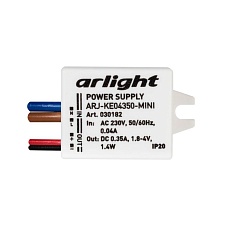 Драйвер Arlight ARJ-KE04350-Mini 1,8-4V 1,4W IP20 0,35A 030182 1