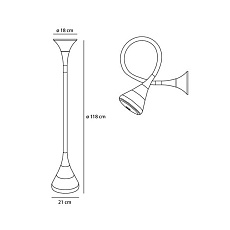 Бра Artemide Pipe 0674010A 1
