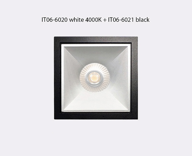 Встраиваемый светодиодный светильник Italline IT06-6020 white 4000K фото 4