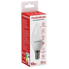 Лампа светодиодная Thomson E14 10W 4000K свеча матовая TH-B2018 1