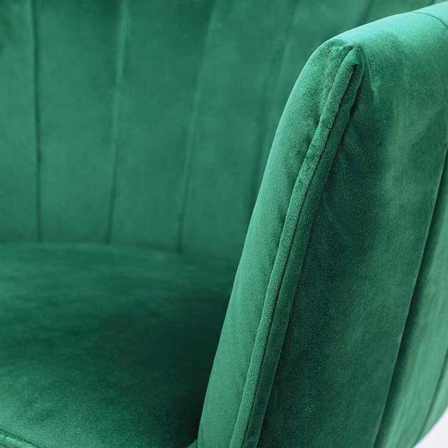 Поворотное кресло AksHome Melon зеленый, велюр 79676 фото 3