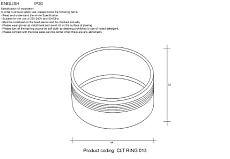Декоративное кольцо Crystal Lux CLT Ring 013 WH 1