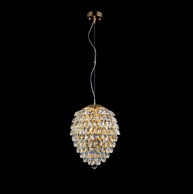 Подвесной светильник Crystal Lux Charme SP4 Gold/Transparent фото 