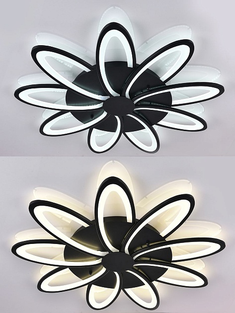 Потолочная светодиодная люстра Natali Kovaltseva High-Tech Led Lamps 82009 Black фото 6