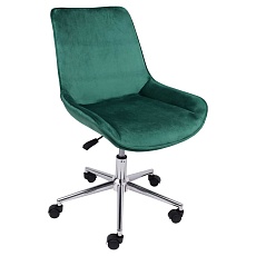 Поворотное кресло AksHome Lumier зеленый, велюр 79741