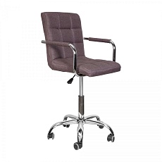 Поворотное кресло AksHome Rosio 2 серый, ткань, колеса 58827