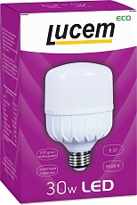 Лампа светодиодная Lucem E27 30W 6500K матовая FLLCB302765L 1