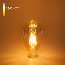Лампа светодиодная филаментная Elektrostandard E27 6W 3300K прозрачная a048279 1