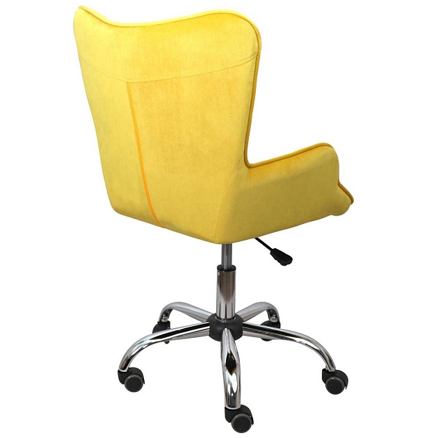 Поворотное кресло AksHome Bella желтый, велюр 77316 фото 6