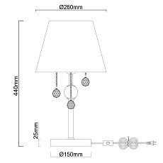 Настольная лампа MW-Light Федерика 684031401 3