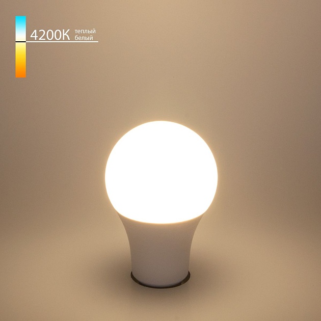 Лампа светодиодная Elektrostandard E27 15W 4200K матовая a048617 фото 2