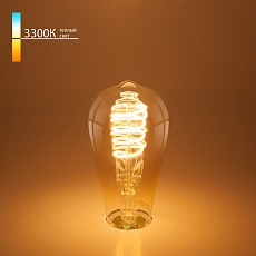 Лампа светодиодная филаментная Elektrostandard E27 8W 3300K прозрачная a048391 1