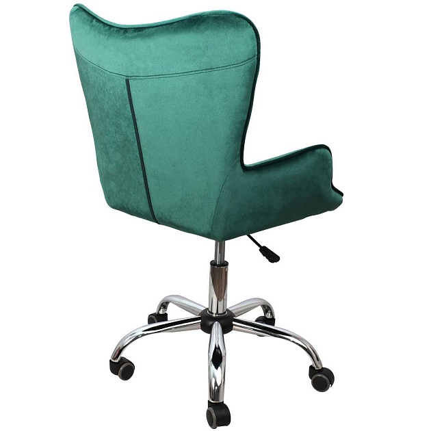 Поворотное кресло AksHome Bella темно-зеленый, велюр 77319 фото 7