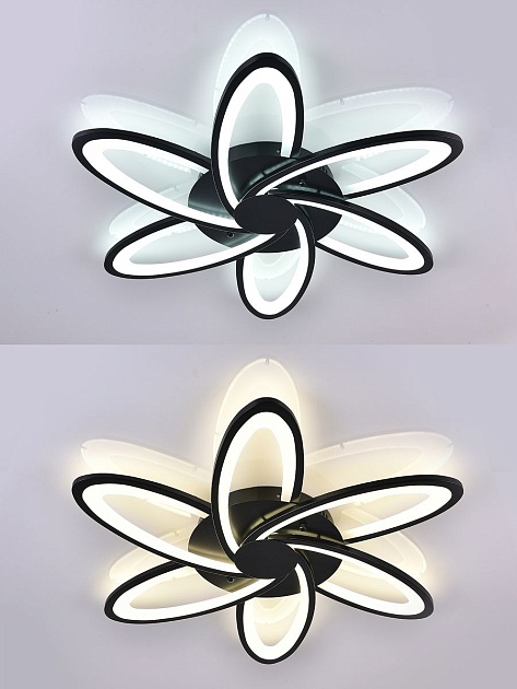 Потолочная светодиодная люстра Natali Kovaltseva High-Tech Led Lamps 82008 Black фото 6