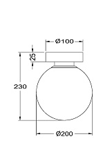 Настенный светильник Maytoni Basic form MOD321WL-01W1 1