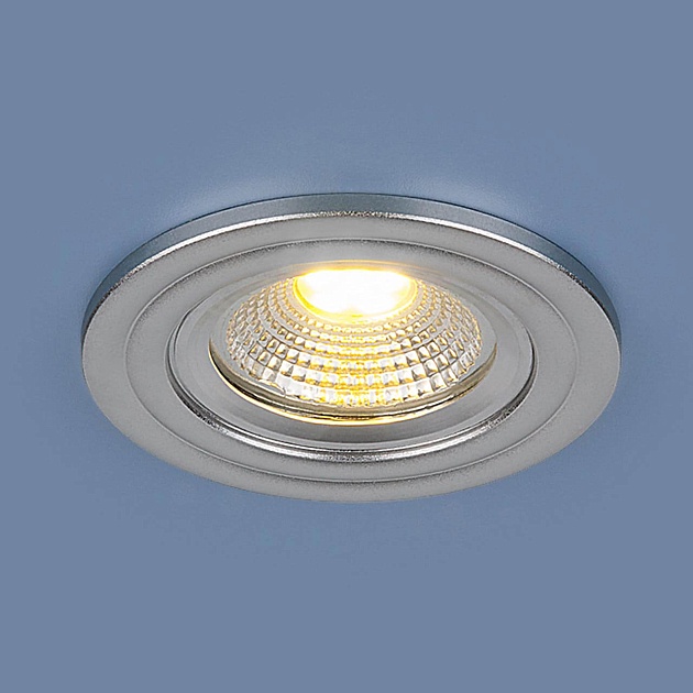 Встраиваемый светодиодный светильник Elektrostandard 9902 LED 3W COB SL серебро a038458 фото 