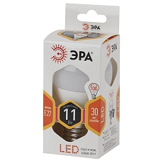 Лампа светодиодная ЭРА E27 11W 2700K матовая LED P45-11W-827-E27 Б0032987 3