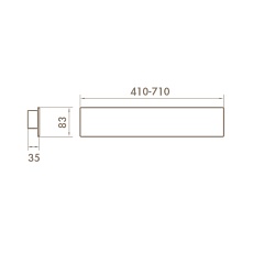 Настенный светодиодный светильник Side Quadrat D2110 1
