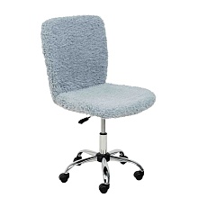 Детское кресло AksHome Fluffy серый, искусственный мех 86382