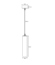Подвесной светодиодный светильник Fiberli Tube460 3000K 12110201 1
