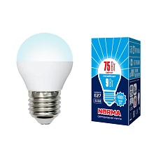 Лампа светодиодная E27 9W 4000K матовая LED-G45-9W/NW/E27/FR/NR UL-00003828 1