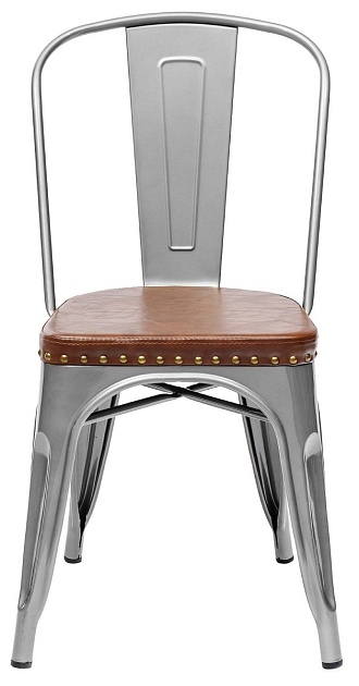 Барный стул Tolix Soft серебристый LF818C GREY 7083+PU7002 фото 4