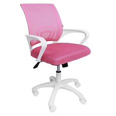 Детское кресло AksHome Ricci белый + розовый 91964