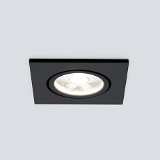 Встраиваемый светодиодный светильник Elektrostandard 15273/LED черный a056033 1
