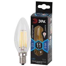 Лампа светодиодная филаментная ЭРА E14 11W 4000K прозрачная F-LED B35-11w-840-E14 Б0046987 3