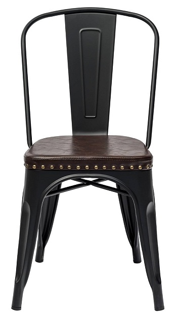 Барный стул Tolix Soft черный матовый LF818C MATTE BLACK 3474+PU7005 фото 3