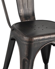 Барный стул Tolix черный/патина золото YD-H440B MS-01-1 4