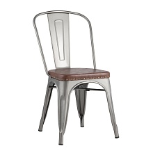 Барный стул Tolix Soft серебристый LF818C GREY 7083+PU7002