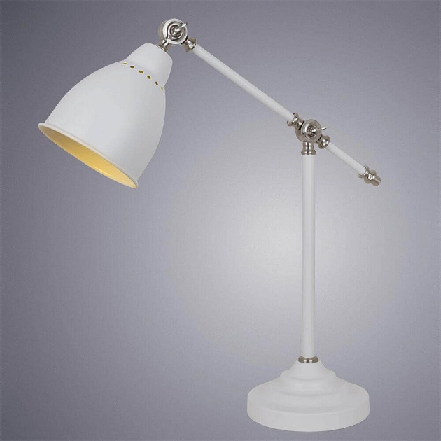 Настольная лампа Arte Lamp Braccio A2054LT-1WH фото 2