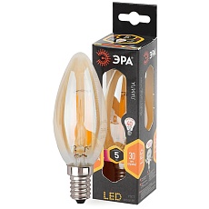 Лампа светодиодная филаментная ЭРА E14 5W 2700K золотая F-LED B35-5W-827-E14 gold Б0027939 3
