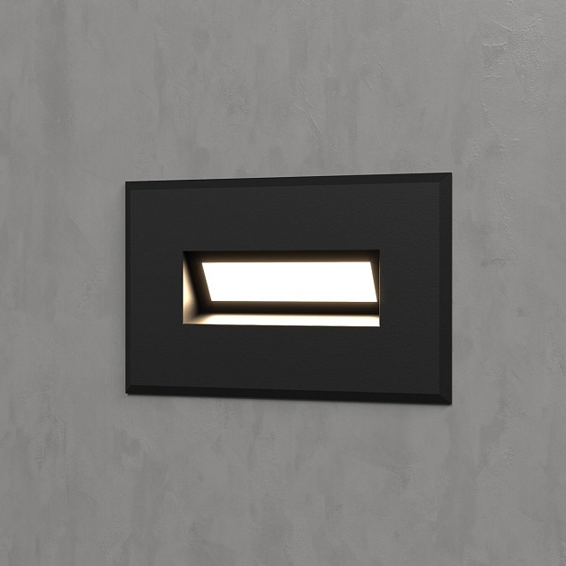 Встраиваемый светодиодный светильник Elektrostandard MRL LED 1109 черный a049756 фото 2