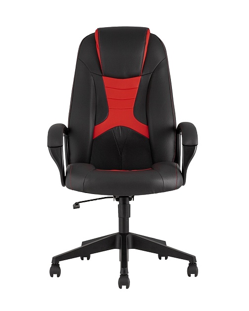 Игровое кресло TopChairs ST-Cyber 8 Red комбо ткань/экокожа черный/красный ST-Cyber 8 RED фото 3
