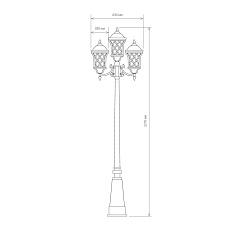 Садово-парковый светильник Elektrostandard Cassiopeya a025298 1