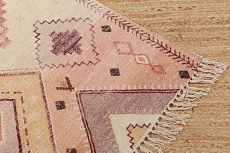Ковер Tkano из хлопка с этническим орнаментом цвета лаванды из коллекции Ethnic, 160x230 см TK21-DR0002 5