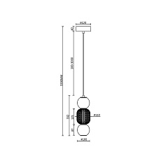 Подвесной светодиодный светильник Maytoni Drop MOD273PL-L16CH3K 5