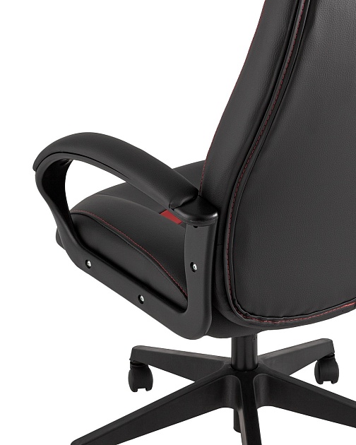 Игровое кресло TopChairs ST-Cyber 8 Red комбо ткань/экокожа черный/красный ST-Cyber 8 RED фото 7