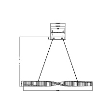 Подвесной светодиодный светильник Maytoni Krone P097PL-L28BS3K 5
