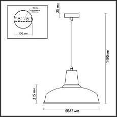 Подвесной светильник Odeon Light Pendant Bits 3362/1 1