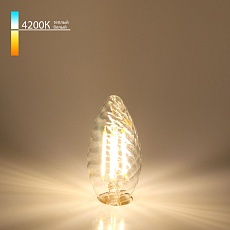 Лампа светодиодная филаментная Elektrostandard E14 7W 4200K прозрачная a049136 1