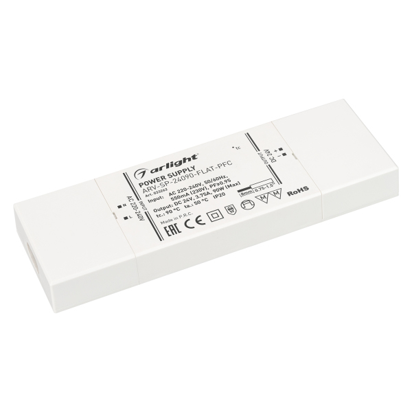 Блок питания Arlight ARV-SP-24012-FLAT-PFC 24V 90W IP20 3,75A 033262, Белый, 033262 ARV-SP-FLAT-PFС
Блок питания Arlight ARV-SP-24012-FLAT-PFC 24V 90W IP20 3,75A 033262, Белый, 033262 ARV-SP-FLAT-PFС