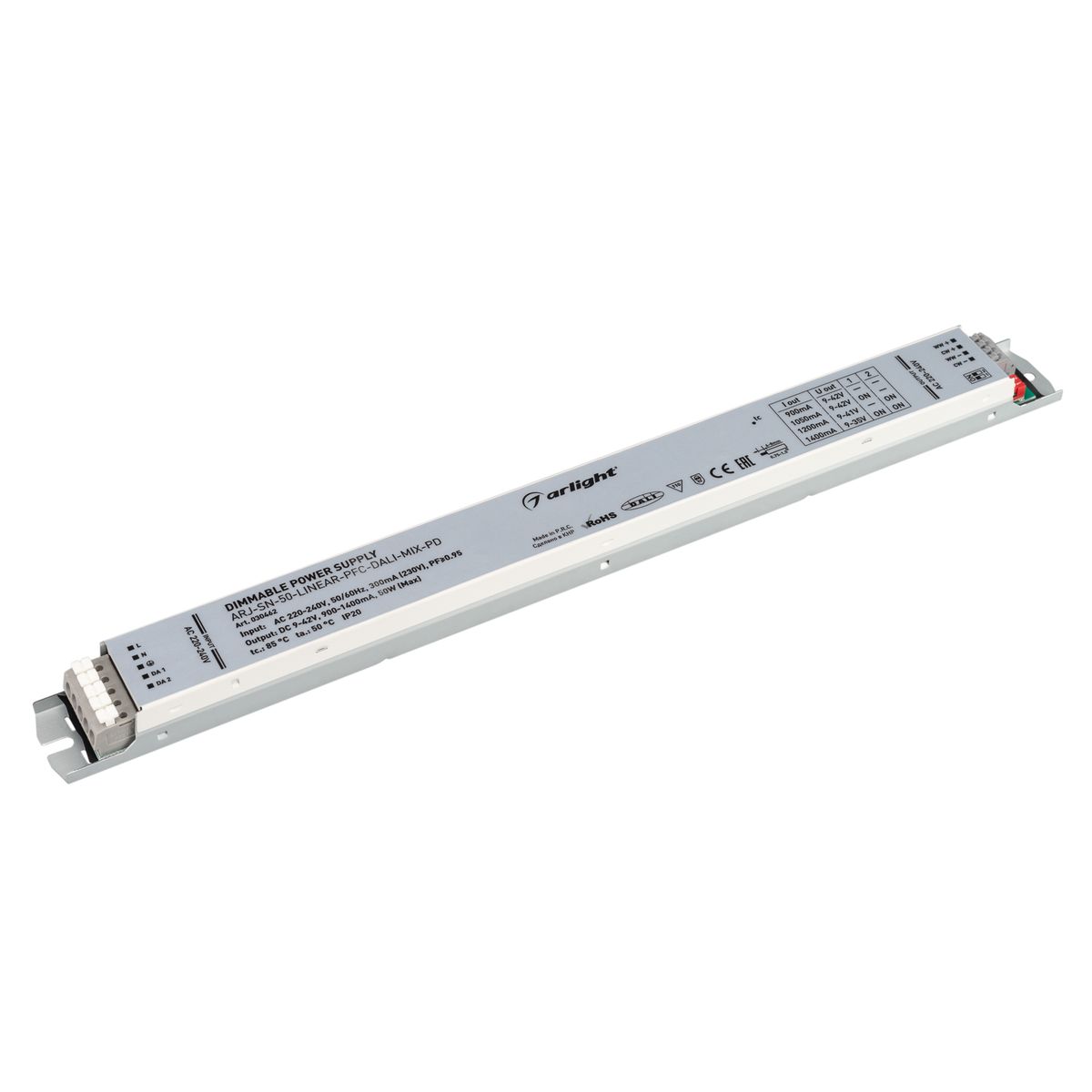Драйвер Arlight ARJ-SN-50-Linear-PFC-Dali-MIX-PD 9-42V 50W IP20 0,9-1,4A 030462, Серый, 030462 ARJ-SN-Linear-PFC ()
Драйвер Arlight ARJ-SN-50-Linear-PFC-Dali-MIX-PD 9-42V 50W IP20 0,9-1,4A 030462, Серый, 030462 ARJ-SN-Linear-PFC ()