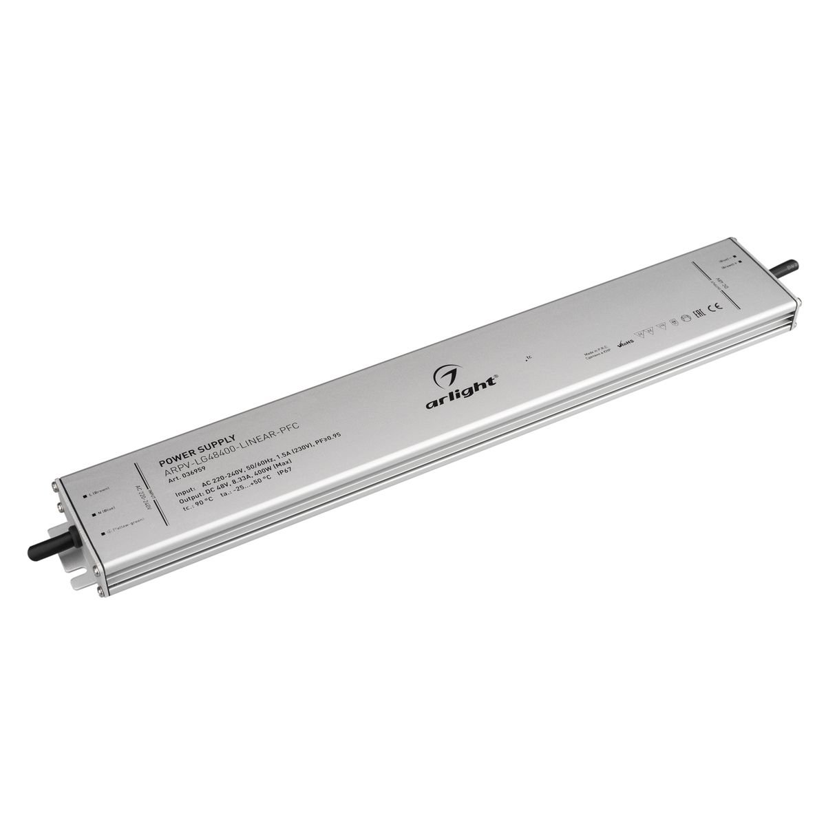Блок питания Arlight ARPV-LG48400-Linear-PFC 48V 400W IP67 8,33A 036959, Серый, 036959 ARPV-LG-Linear-PFC
Блок питания Arlight ARPV-LG48400-Linear-PFC 48V 400W IP67 8,33A 036959, Серый, 036959 ARPV-LG-Linear-PFC