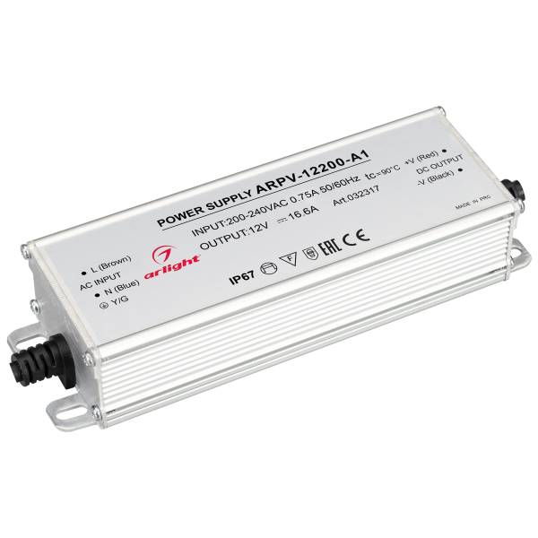 Блок питания Arlight ARPV-12200-A1 12V 200W IP67 16,6A 032317, Серый, 032317 ARPV-A1
Блок питания Arlight ARPV-12200-A1 12V 200W IP67 16,6A 032317, Серый, 032317 ARPV-A1