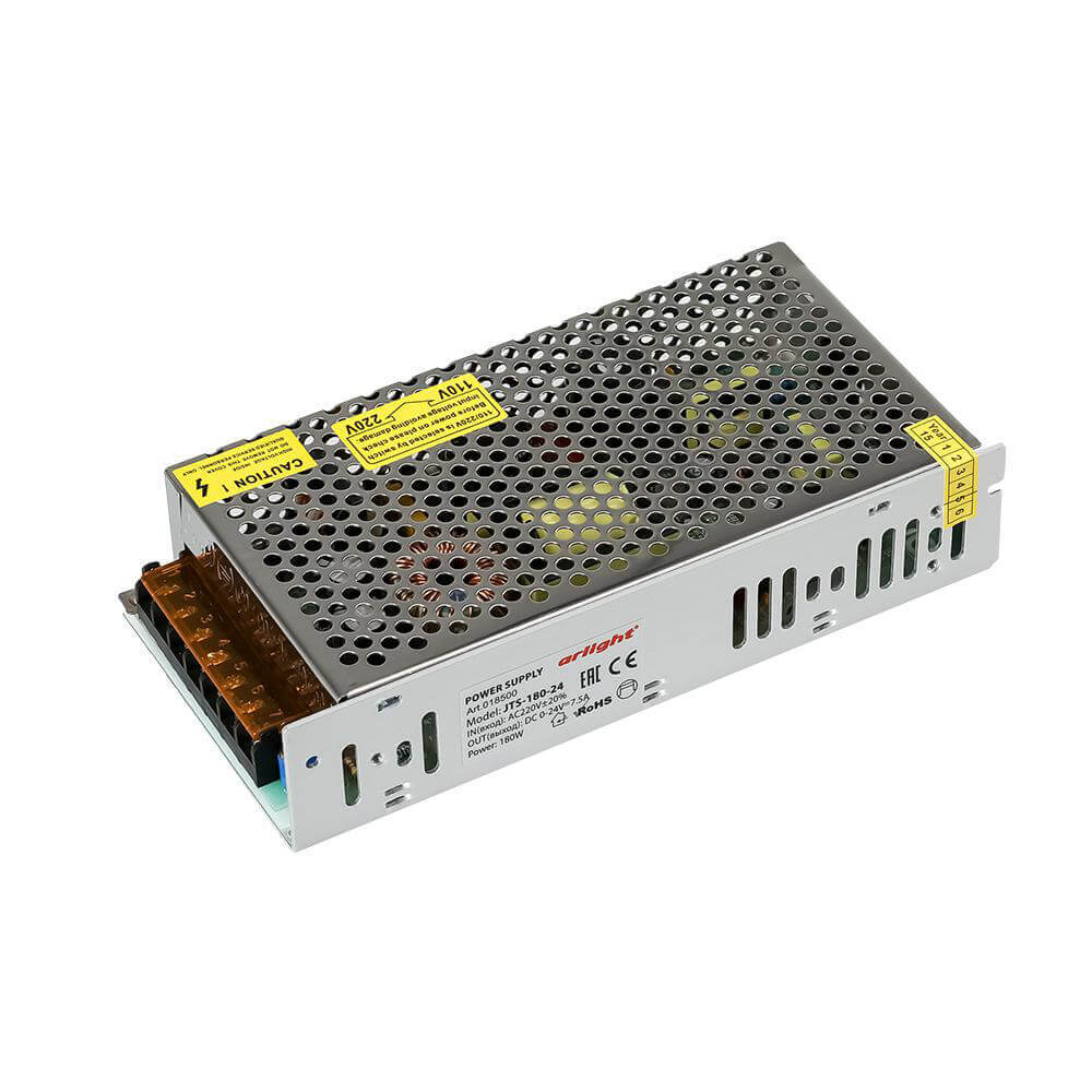 Блок питания регулируемый Arlight JTS-200 0-24V 180W IP20 7,5A 018500, Серый, 018500
Блок питания регулируемый Arlight JTS-200 0-24V 180W IP20 7,5A 018500, Серый, 018500