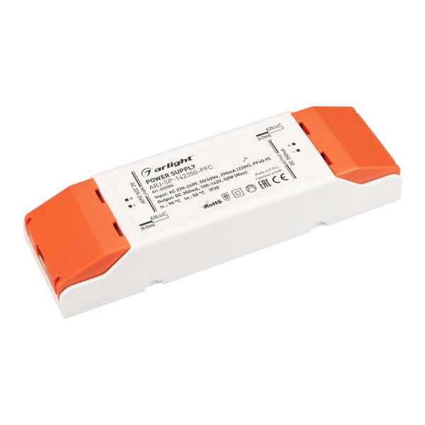 Драйвер Arlight ARJ-SP-142350-PFC 100-142V 50W IP20 0,35A 033284, Белый, 033284 ARJ-SP-PFC
Драйвер Arlight ARJ-SP-142350-PFC 100-142V 50W IP20 0,35A 033284, Белый, 033284 ARJ-SP-PFC