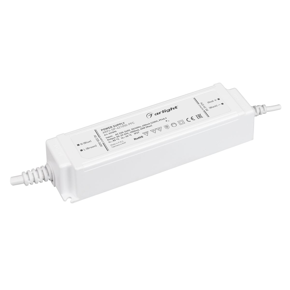 Драйвер Arlight ARPJ-SP-421050-PFC 29-57V 60W IP67 1,05A 037890, Белый, 037890 ARPJ-SP-PFC
Драйвер Arlight ARPJ-SP-421050-PFC 29-57V 60W IP67 1,05A 037890, Белый, 037890 ARPJ-SP-PFC